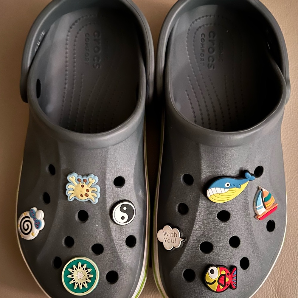 Women’s crocs with croc accessories